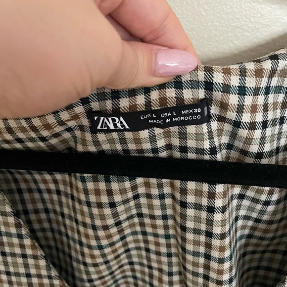 Zara Plaid Jumper Dress - Picture 3 of 5